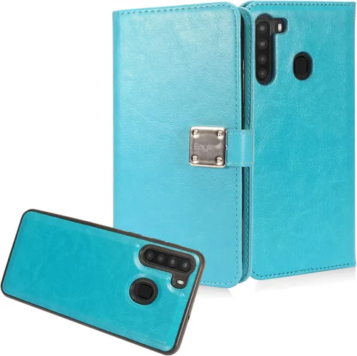 Vista 12 de Para Samsung Galaxy A21 (SM-A215) - Funda de teléfono estilo cepillado - CS3 Gris