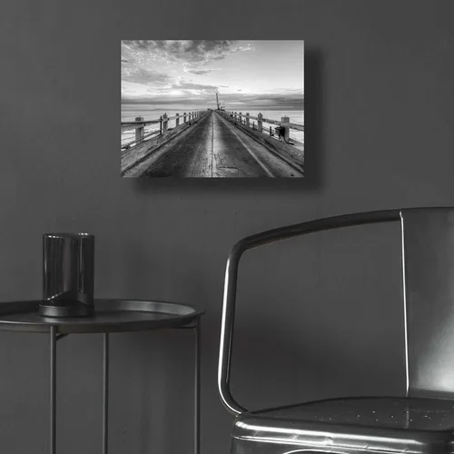 Vista 5 de Epic Art 'Carpinteria Pier View II' by Chris Moyer, Acrylic Glass Wall Art, 16"x12