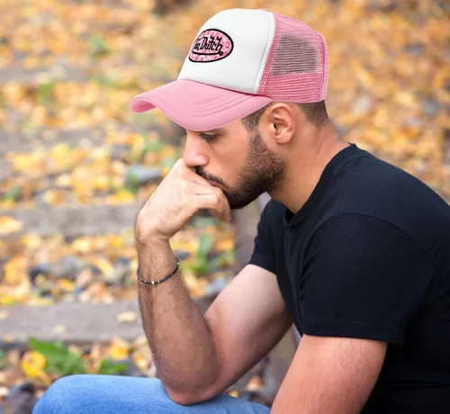 Vista 5 de Von Trucker - Gorra de béisbol deportiva, parte trasera de malla con broches ajustables para mujer