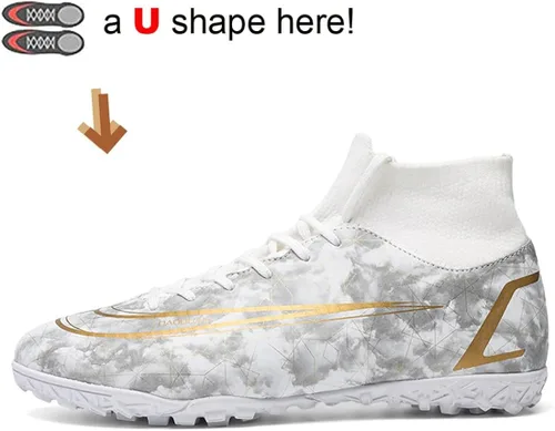 Vista 3 de Botas de fútbol para hombre zapatos de fútbol profesionales de alta calidad transpirables atléticas para interiores y exteriores