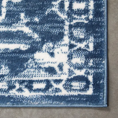 Vista 73 de Well Woven - Alfombra tejida estilo vintage con diseño de medallón, 68 x 120 cm