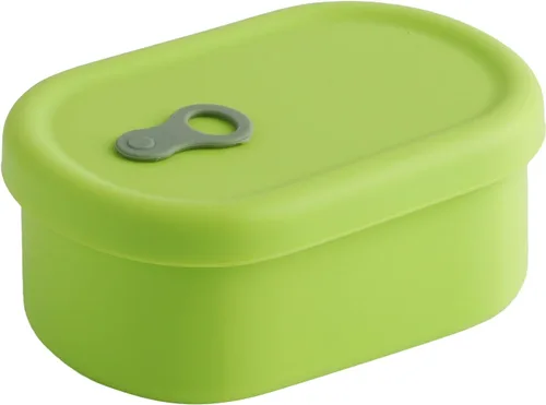 Vista 22 de Recipiente de comida de silicona coreana con ventilación de vapor, manzana verde 4pc