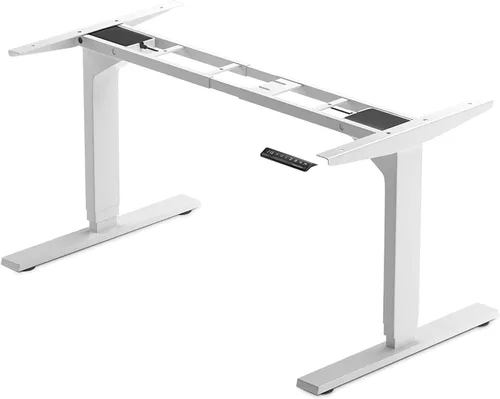 Vista 9 de PROGRESSIVE AUTOMATIONS Marco de escritorio individual ajustable en altura – Pequeño elevador eléctrico de mesa de escritorio de pie, carrera