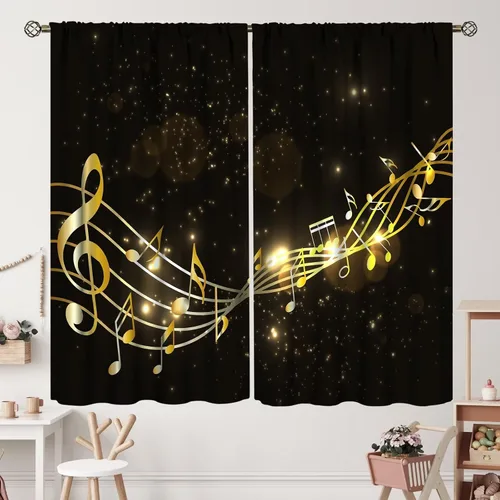 Vista 18 de Cortinas de jazz para mujer americana, estilo grunge, estilo grunge, con bolsillo para barra, para dormitorio, sala de estar, decoración