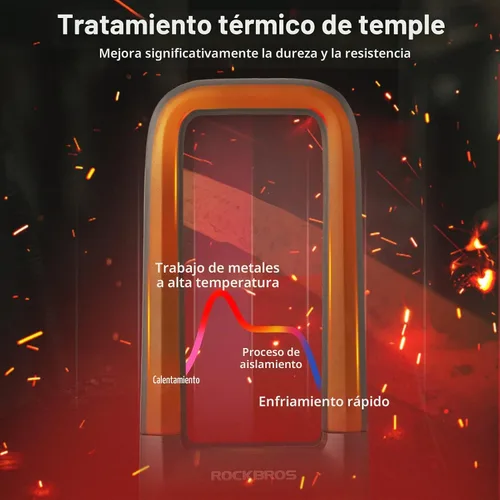 Vista 2 de ROCKBROS Soporte de montaje de cubierta de silicona antirrobo de bloqueo U