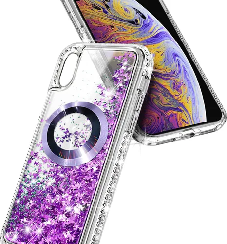 Vista 4 de NGB Supremacy Funda magnética para iPhone XR [compatible con Magsafe] con [protector de pantalla de vidrio templado/cordón para la muñeca], bonita