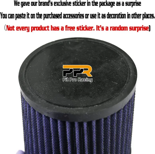 Vista 3 de Filtro de aire de 2.441 in, filtro de aire para 212cc 6.5 HP GX160 GX200 Mini Bike Trailmaster mid XRX Go Kart Cart Parts (azul)
