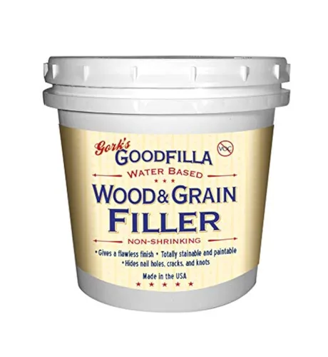 Vista 3 de Relleno de madera y grano a base de agua (listo para la llana) – roble blanco – 1 cuarto de galón por Goodfilla Reemplaza cada relleno y masilla