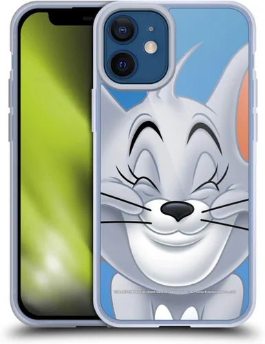 Vista 53 de Head Case Designs Funda de gel de cara completa con licencia oficial de Tom y Jerry Jerry [protección de grado militar] compatible con Apple iPhone