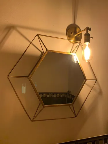 Vista 7 de Permo Vintage lámpara estilo candelabro de metal industrial para montar en pared, 60.00watts Antiguo (Poste Elegante)