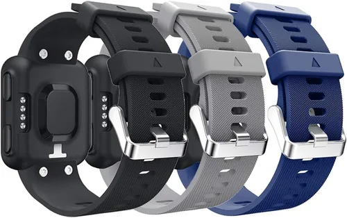 Vista 2 de Correa para Garmin Forerunner 35, correa de repuesto de silicona suave para reloj inteligente Garmin Forerunner 35/Forerunner 30, se ajusta a