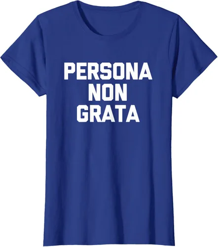 Vista 35 de Persona Non Grata - Divertida camiseta sarcástica con frase sarcástica, Negro