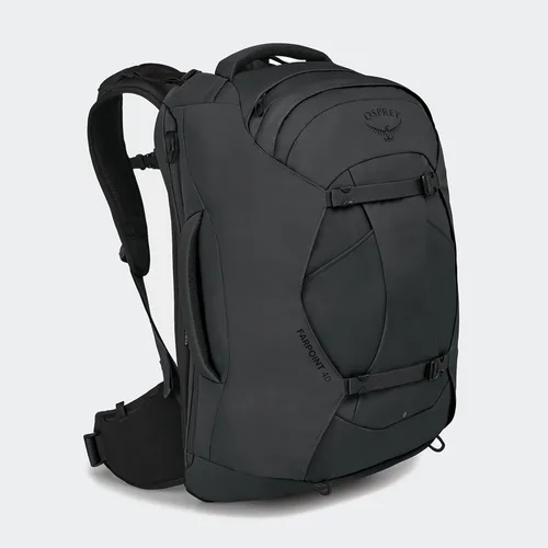 Vista 2 de Mochila de viaje Osprey Farpoint 40L para hombre, gris visión de túnel Tunnel Vision Gris