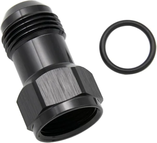 Vista 15 de Aluminio 3AN hembra a 3AN macho extensor de montaje, conector adaptador de extensiones AN3 con anillo tórico, negro