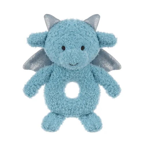 Vista 11 de Apricot Lamb Sonajero de dragón suave para niños y niñas, juguete de sonajero de peluche adorable para el recién nacido, 0-3 meses, 0-6 meses y más