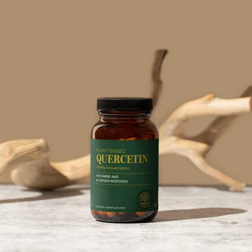 Vista 4 de Global Healing Center Quercetina (paquete de 2) 500 mg en total, 250 mg cada uno, apoya la función del sistema inmunológico y la respuesta natural