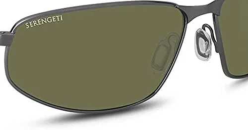 Vista 2 de Serengeti Matera Gafas de sol cepillado Gunmetal Unisex-Adulto Medio