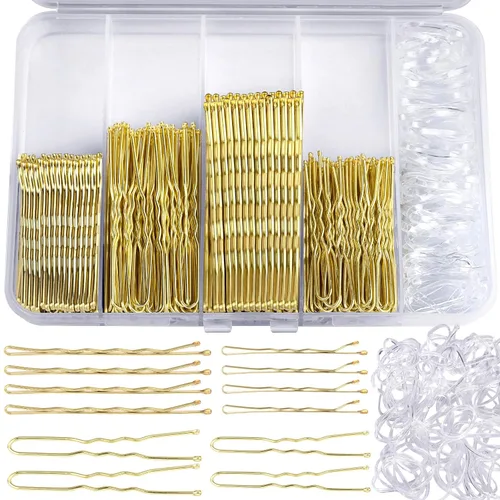 Vista 12 de Teenitor 300 horquillas para el cabello, color negro, 100 alfileres negros de 2 pulgadas, 2.75 pulgadas, 100 horquillas para el cabello para mujeres