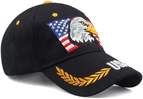 Vista 3 de Uphily - Gorra con la bandera de Estados Unidos, Beísbol, M