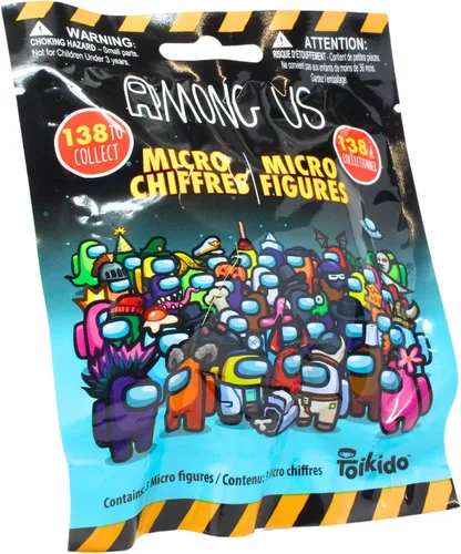 Vista 5 de Toptoys2u Bargain Bundles Among Us Micro Figures Series 1 - Bolsas para persianas (3 unidades)