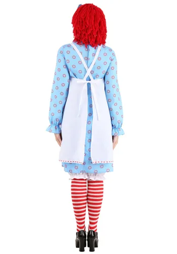 Vista 2 de Disfraz Exclusivo Mujer Raggedy Ann Multicolor