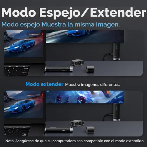 Vista 7 de VENTION Transmisor y receptor inalámbrico HDMI Dongle 2.4/5GHz 4K Decording, 131FT /40M, adaptador Bluetooth, conexión de extensor inalámbrico