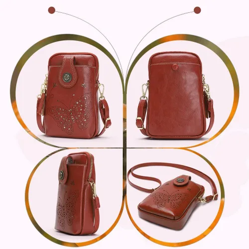 Vista 3 de APHISON Mini Cell Phone Purse, Leather Small Crossbody Bags for Women, Lightweight Cute Purses for teen girls