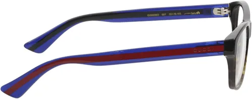 Vista 3 de Gucci GG 0006O 007 - Lentes rectangulares (plástico, 2.165 in), color negro