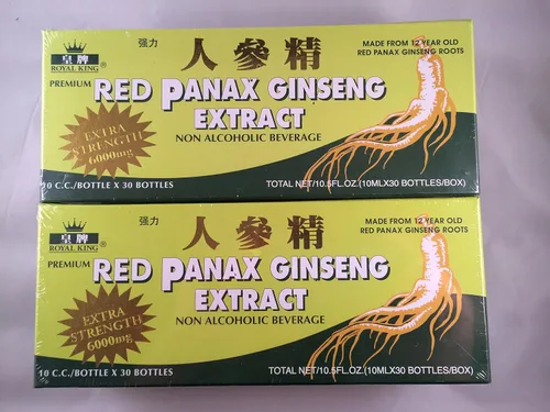 Vista 2 de Royal King - Extracto de Panax Ginseng Rojo 6000mg (30 Viales X 0.3 fl oz) - 2 Cajas