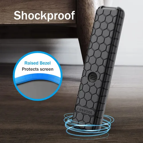 Vista 5 de Fintie Funda protectora para Sony RMF-TX920U RMF-TX910U RMF-TX900U RMF-TX810U RMF-TX800U Control remoto por voz 2025 2024 2023 2022, peine miel Negro