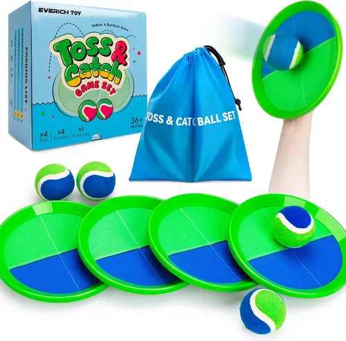 Vista 21 de Juego de pelota para lanzar y atrapar, juego de bolas adhesivas mejoradas para niños y niños pequeños, resistente y resistente al agua, juguete