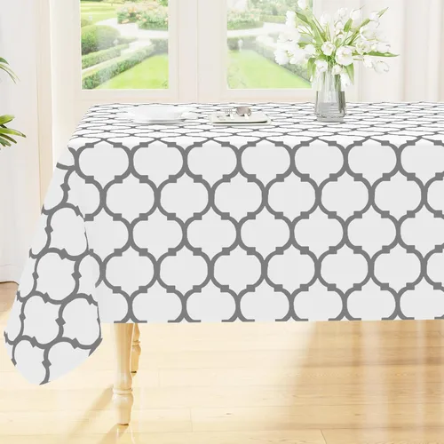 Vista 14 de Smiry - Mantel cuadrado de vinilo impermeable con respaldo de franela para mesas cuadradas, manteles de plástico lavables a prueba de derrames