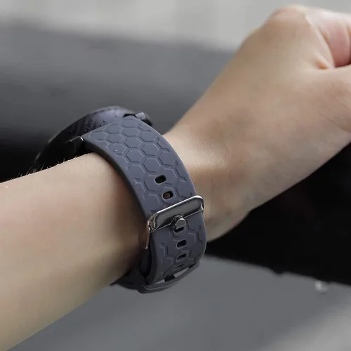 Vista 6 de Correas de reloj compatibles con la pulsera Tamispit Q9 Pro, correas de silicona suave para reloj inteligente ajustables de liberación rápida