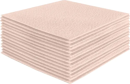 Vista 171 de FabricLA Hojas de fieltro acrílico para manualidades, cuadrados de fieltro precortados suaves de 4 x 4 pulgadas (3.9 in x 3.9 in), utiliza hojas