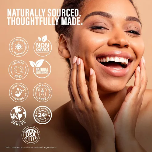 Vista 9 de GuruNanda MCT Oil Pulling - Enjuague bucal para un cuidado bucal suave y natural, extractos de aceite de coco puro, sin sabor, inodoro e incoloro