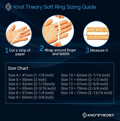 Vista 39 de Knot Theory - Anillo de boda de silicón para hombres y mujeres Anillos de goma finos de calidad superior con gran estilo, comodidad; son ideales