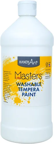 Vista 47 de Handy Art Little Masters - Pintura lavable, 16 onzas, color negro Bright & Mixable, High Opacity, Washable Colors for Classroom, Students, Kids