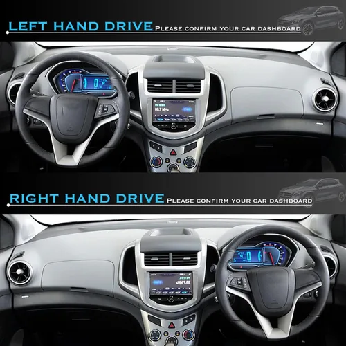 Vista 2 de BORATO Coche Dashboard cubierta salpicadero sombrilla protector alfombras alfombras, para Chevrolet Aveo 2014 Accesorios