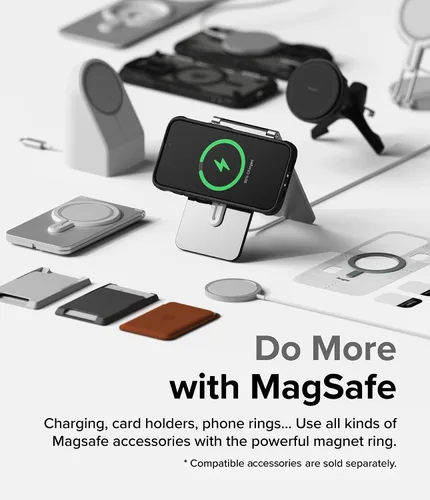 Vista 3 de Ringke Fusion-X - Funda para iPhone 15 Pro [compatible con MagSafe] Funda protectora resistente a prueba de golpes, color negro mate magnético