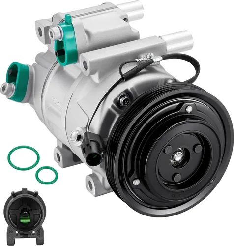 Vista 25 de BDFHYK 58553 Compresor de aire acondicionado con embrague compatible con Dodge 1994 1995 Dakota Ram 1500 2500 3500, reemplaza 2004359, 271300, 4359