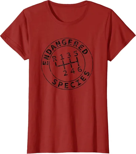 Vista 30 de Endangered Species Stick Shift Manual Transmission Drivers T-Shirt Baby Blue