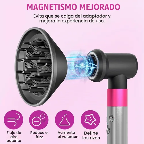 Vista 4 de Juego de accesorios de difusor y adaptador para Dyson Airwrap, concentrador y adaptador