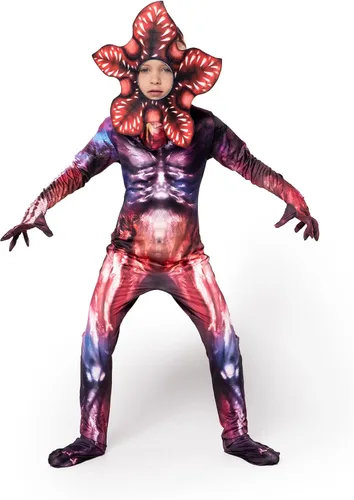 Vista 4 de Spooktacular Creations Disfraz de Demogorgon para niños, disfraz de monstruo de flores aterradoras para fiestas de disfraces de Halloween, fiesta