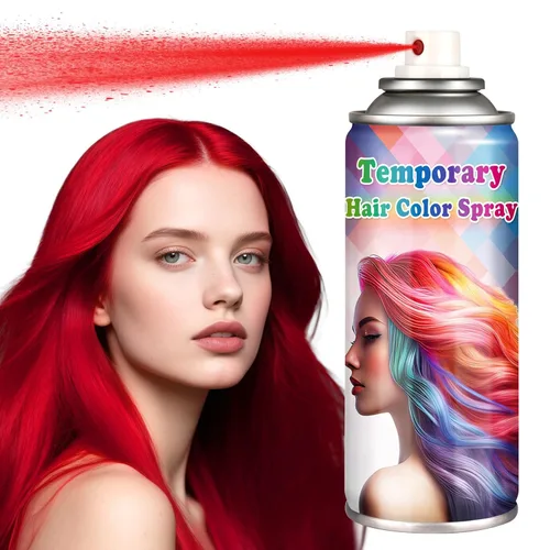 Vista 12 de Tinte en aerosol temporal para el cabello, 4.1 fl oz (rojo)