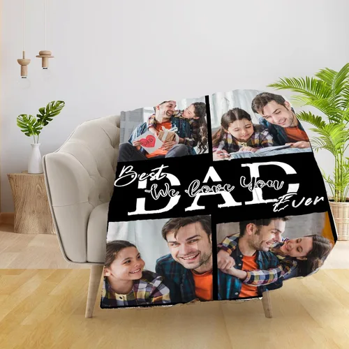 Vista 22 de Manta personalizada con imagen, manta personalizada con texto de fotos, manta de fotos personalizada para amiga, mamá y papá, regalos personalizados