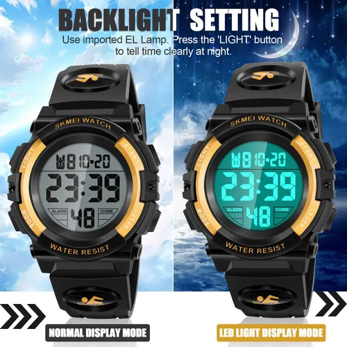 Vista 5 de Dodosky Reloj impermeable multifuncional LED para niños - Regalos para niños