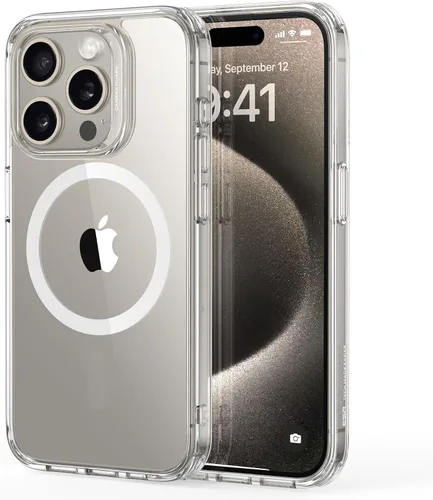 Vista 88 de ESR Funda para iPhone 14 Plus, compatible con MagSafe, protección de grado militar a prueba de golpes, resistente al amarillamiento, funda magnética