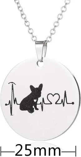 Vista 2 de Collar de perro Jinleansu, con diseño de corazón para perro y perro