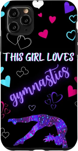 Vista 13 de Funda para iPhone 16 Gymnast This Girl Heart Loves Gymnastics Pink Teal