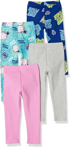 Vista 16 de Amazon Essentials Disney Marvel Star Wars Frozen Leggings para niñas y niños pequeños, multipaquetes